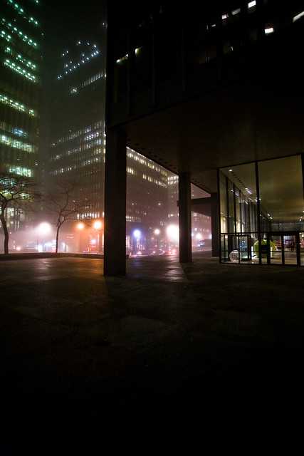 Some photos from Toronto's foggiest night of the year. #fogTO